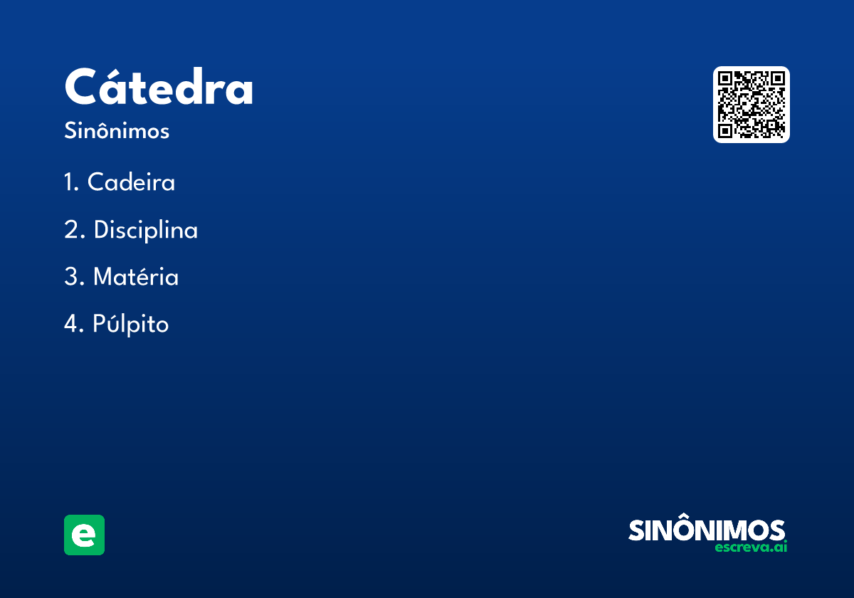 cátedra