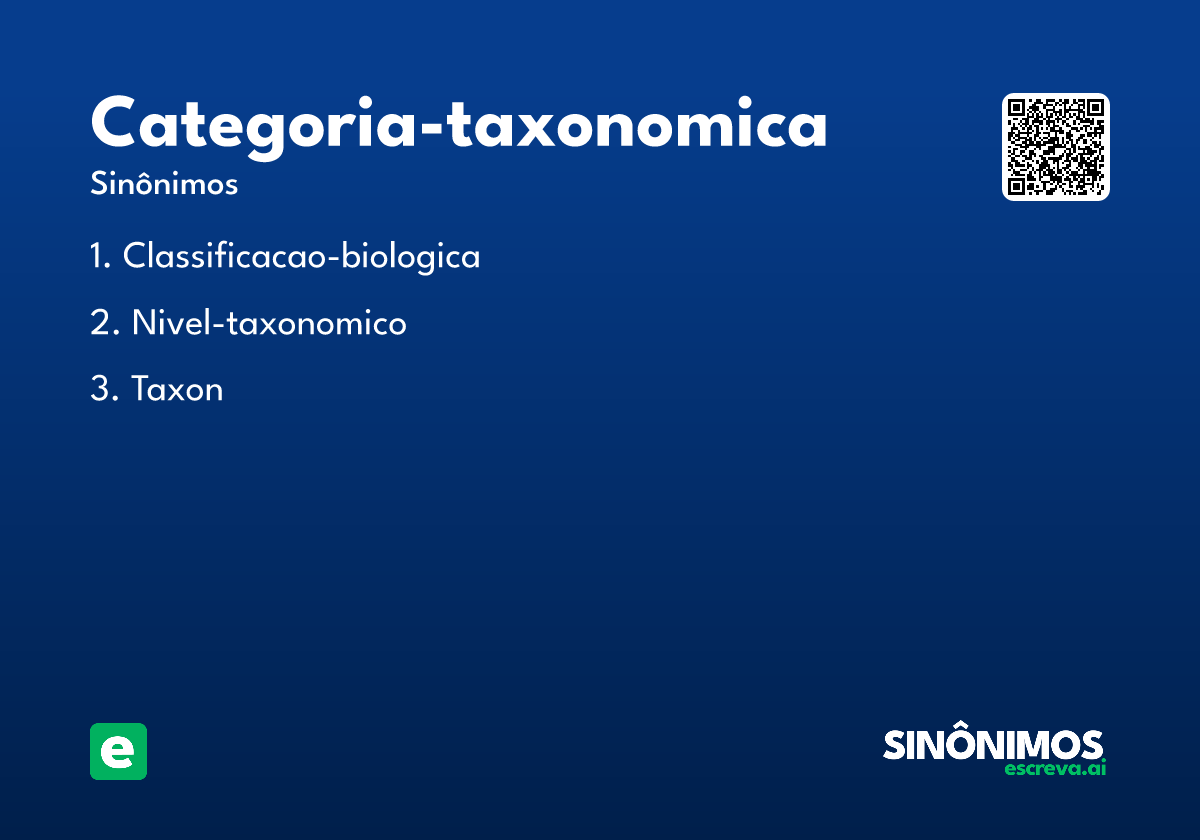 categoria-taxonomica