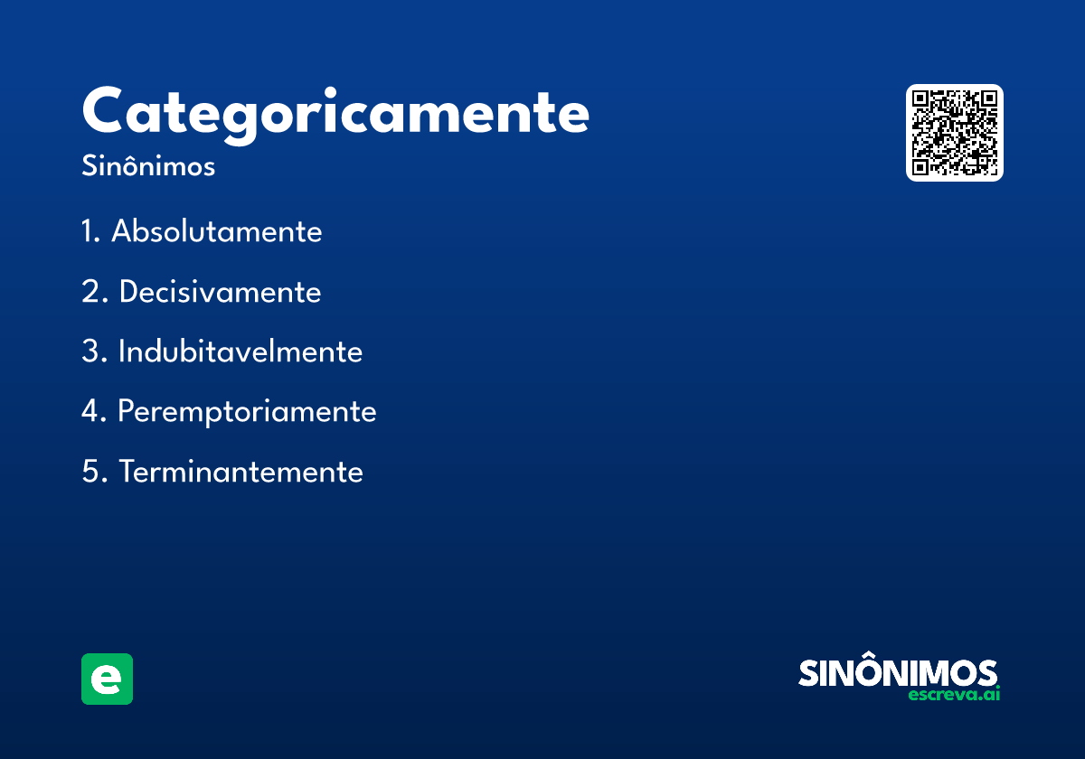categoricamente