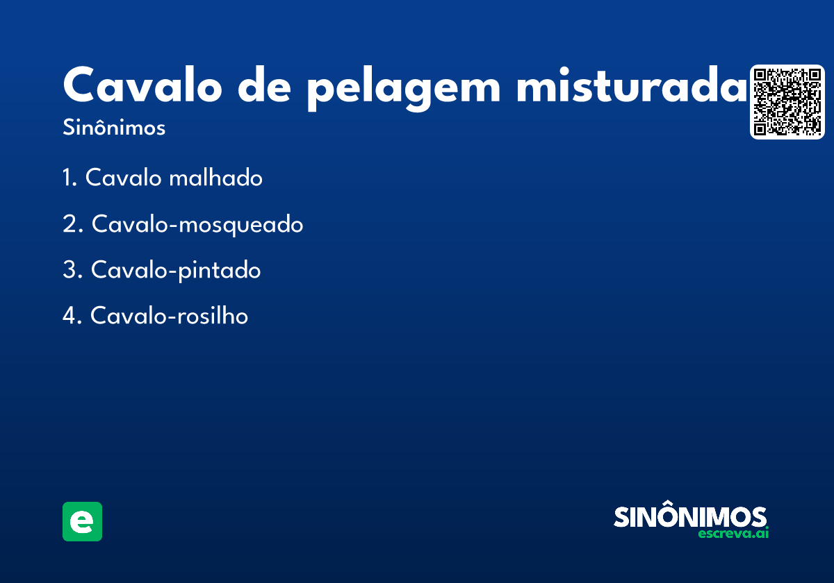 cavalo de pelagem misturada