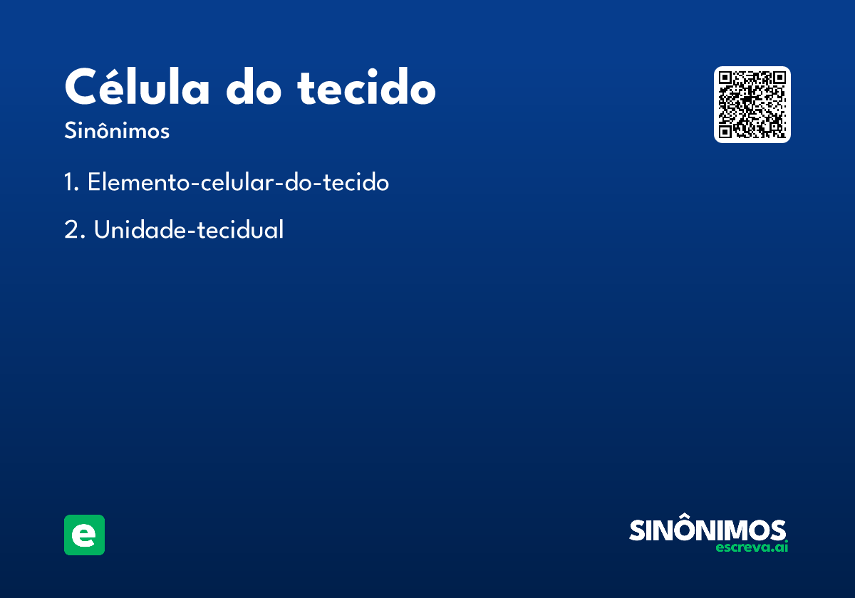 célula do tecido