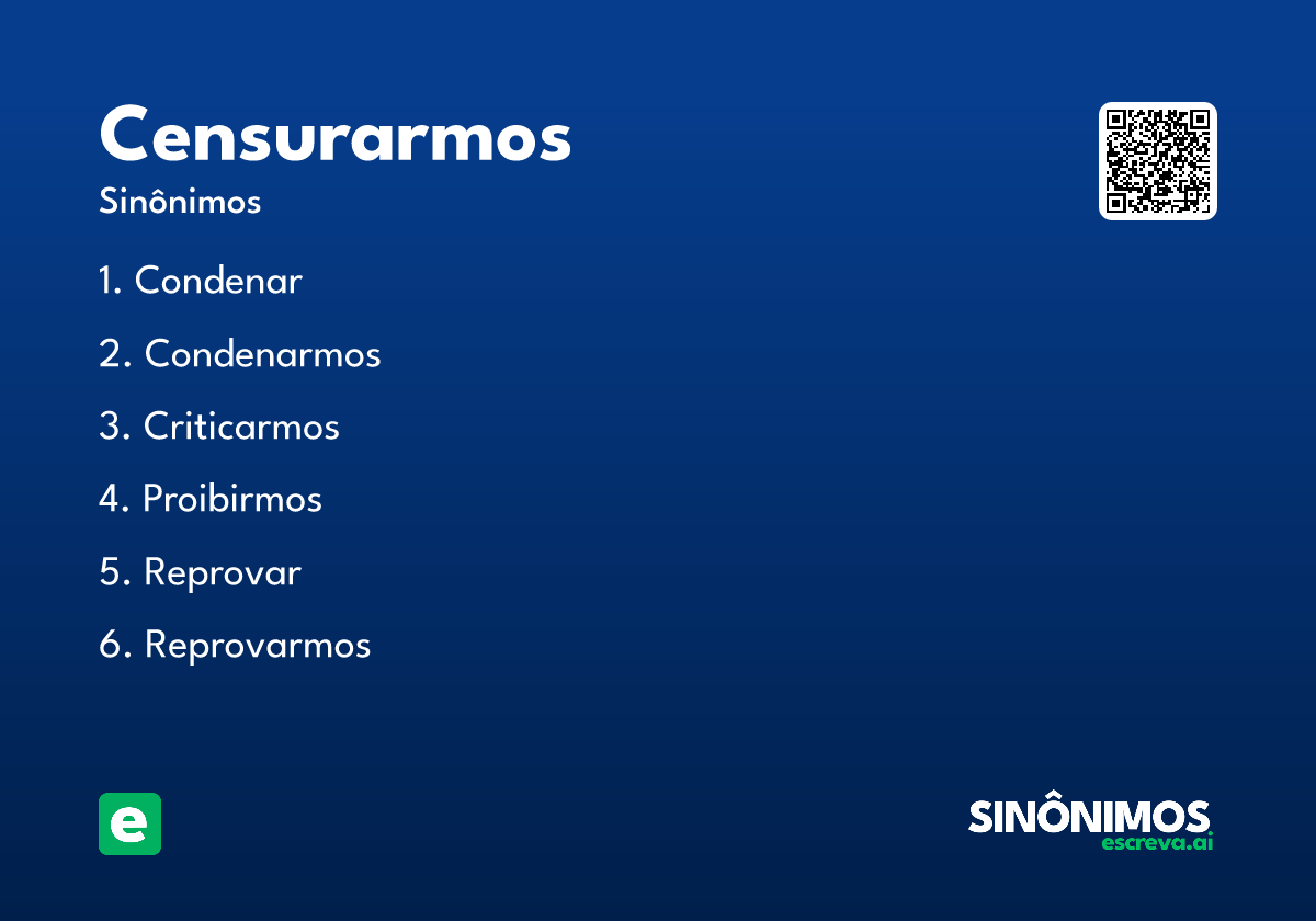 censurarmos
