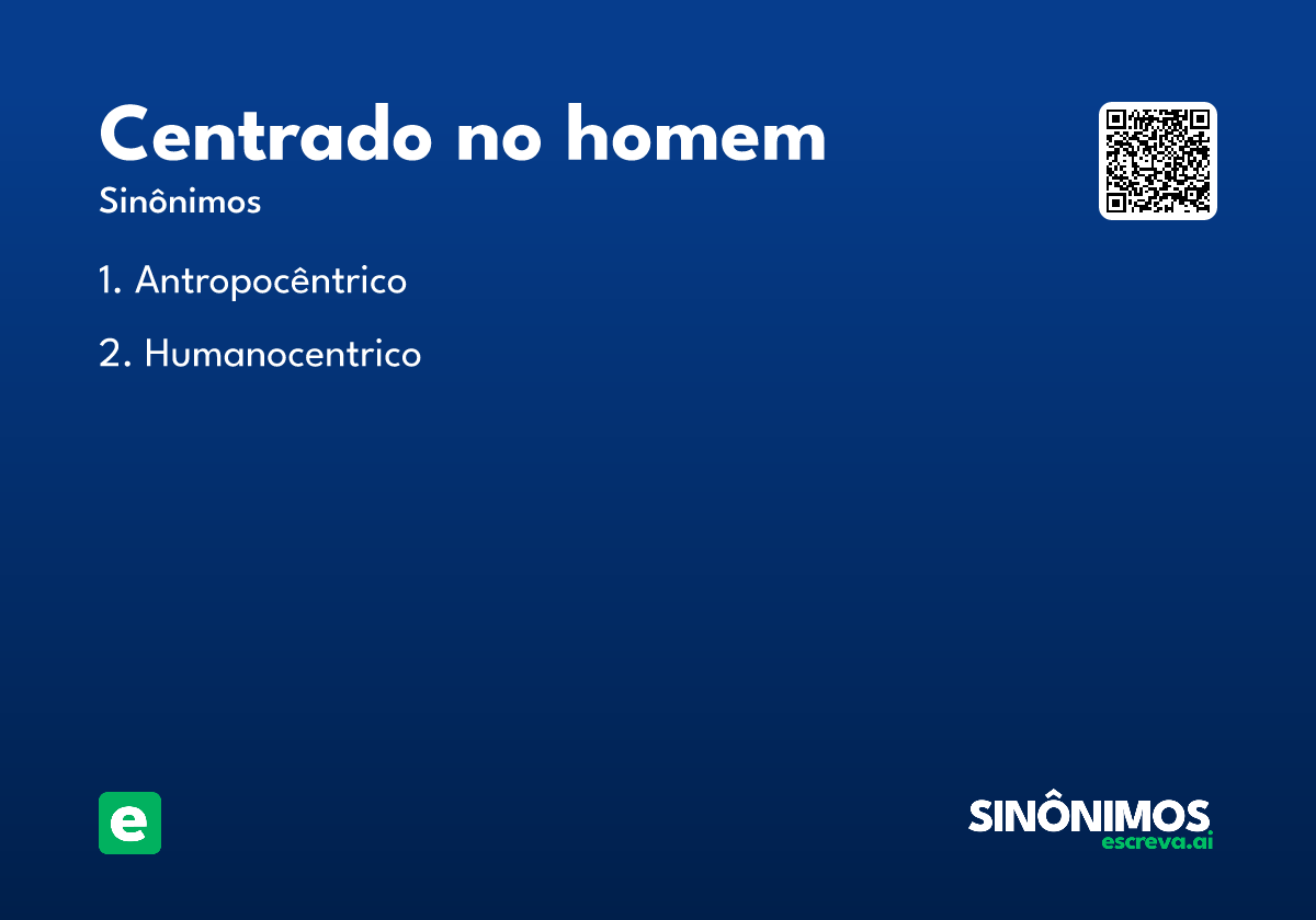 centrado no homem