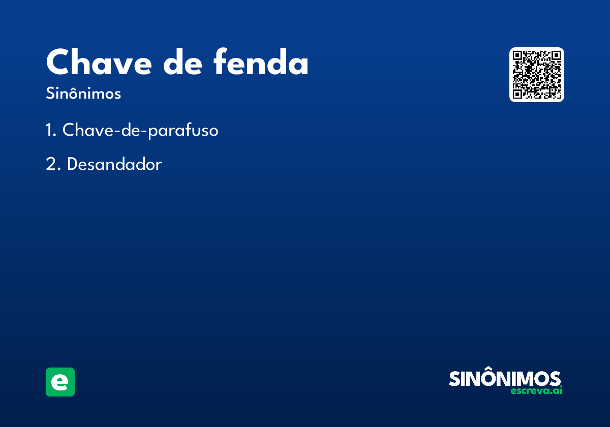 chave de fenda