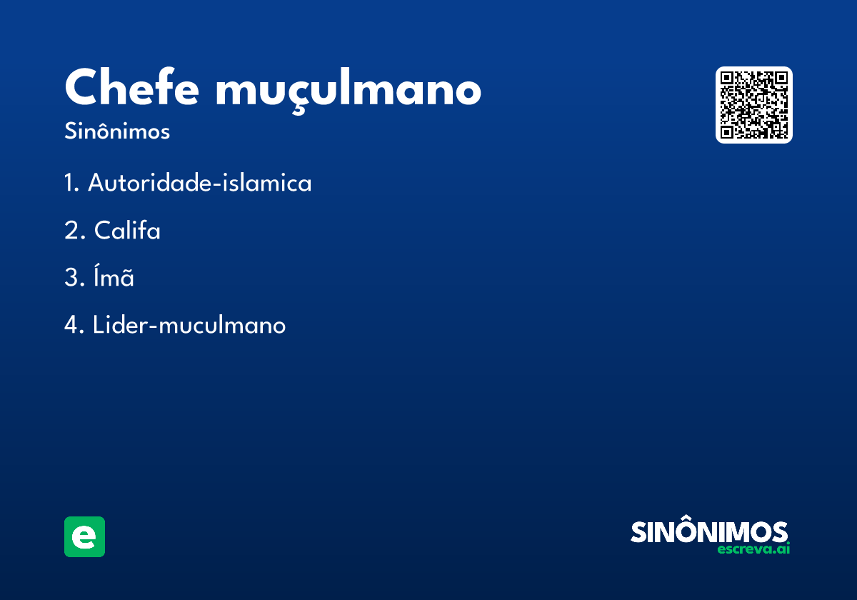 chefe muçulmano