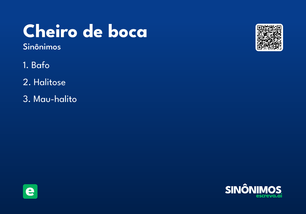 cheiro de boca