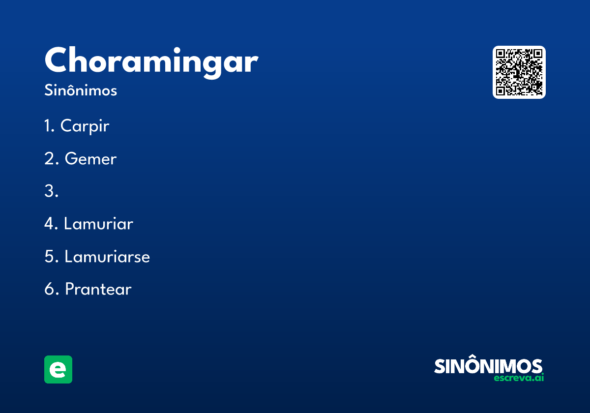 choramingar