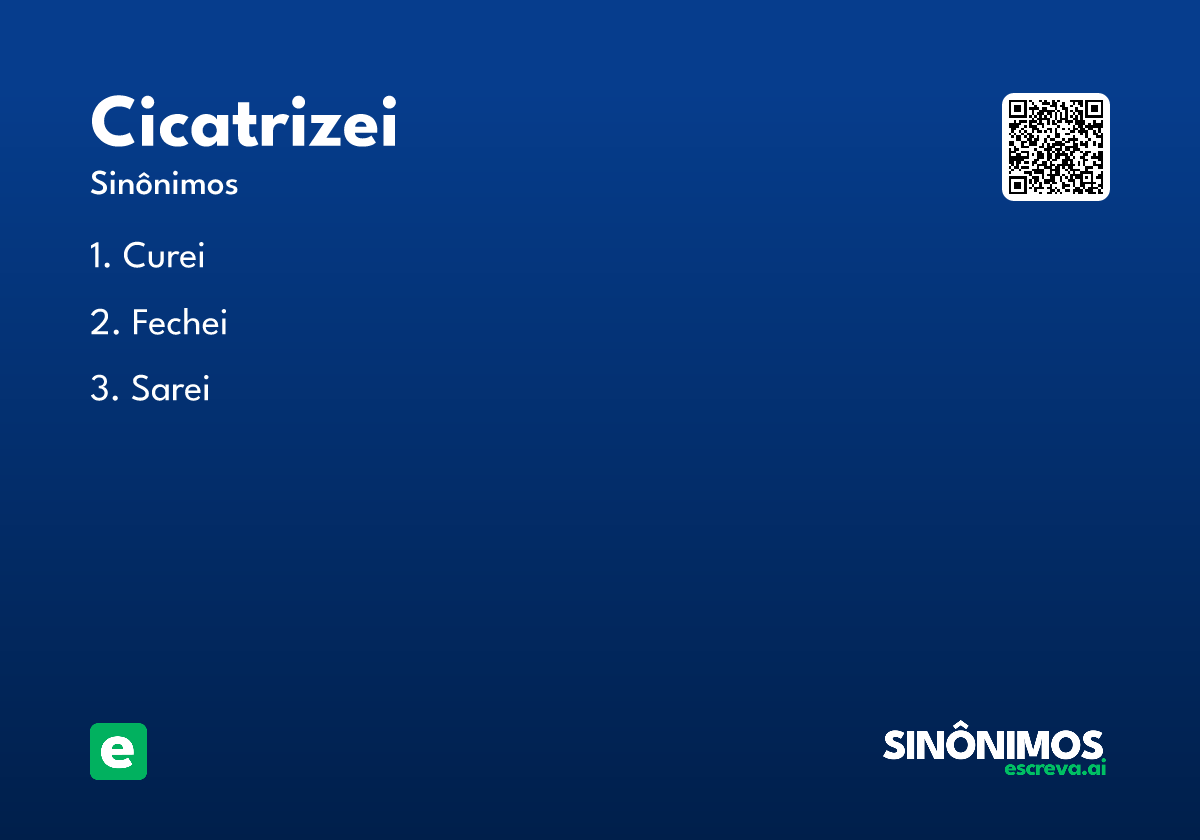 cicatrizei