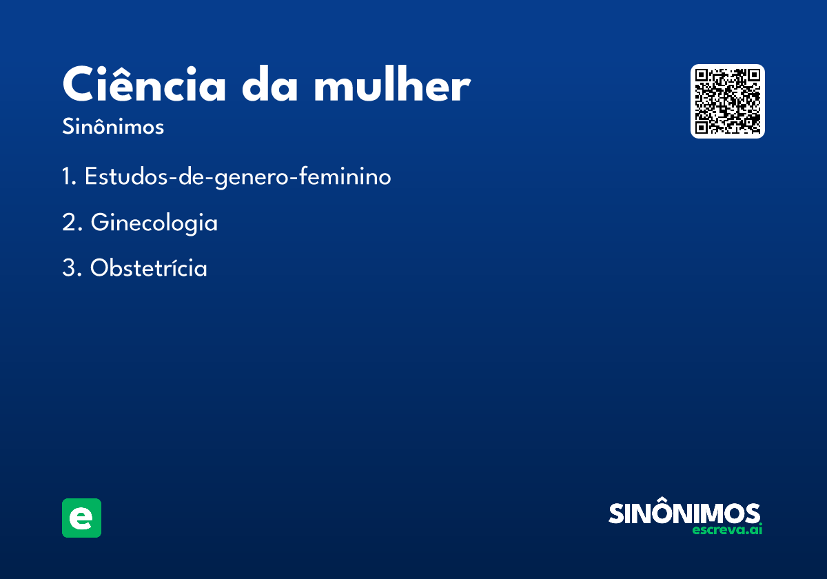 ciência da mulher