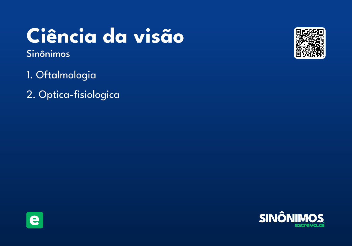 ciência da visão