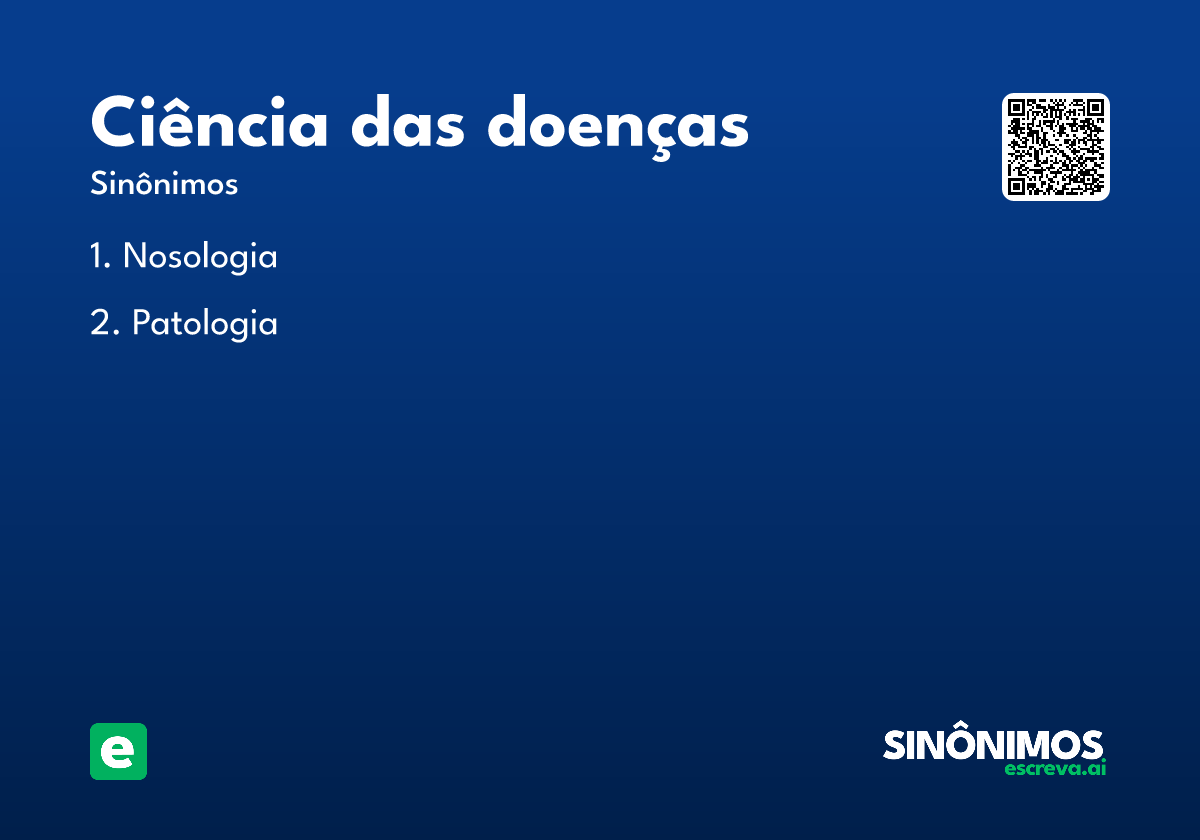 ciência das doenças