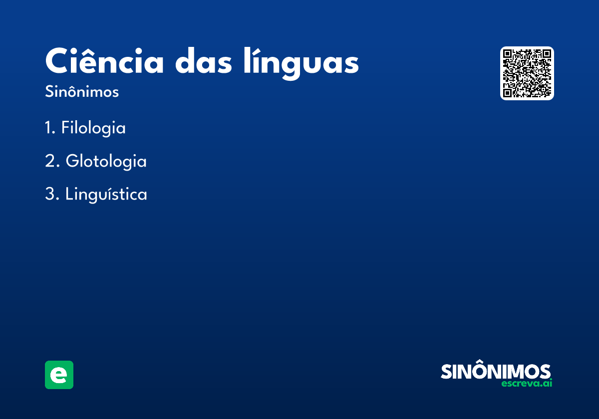 ciência das línguas