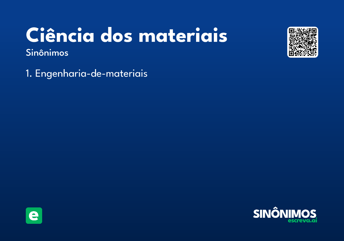 ciência dos materiais