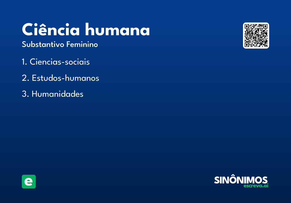 ciência humana