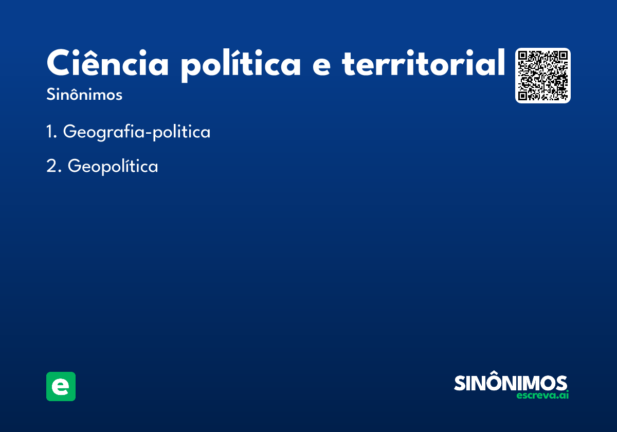 ciência política e territorial