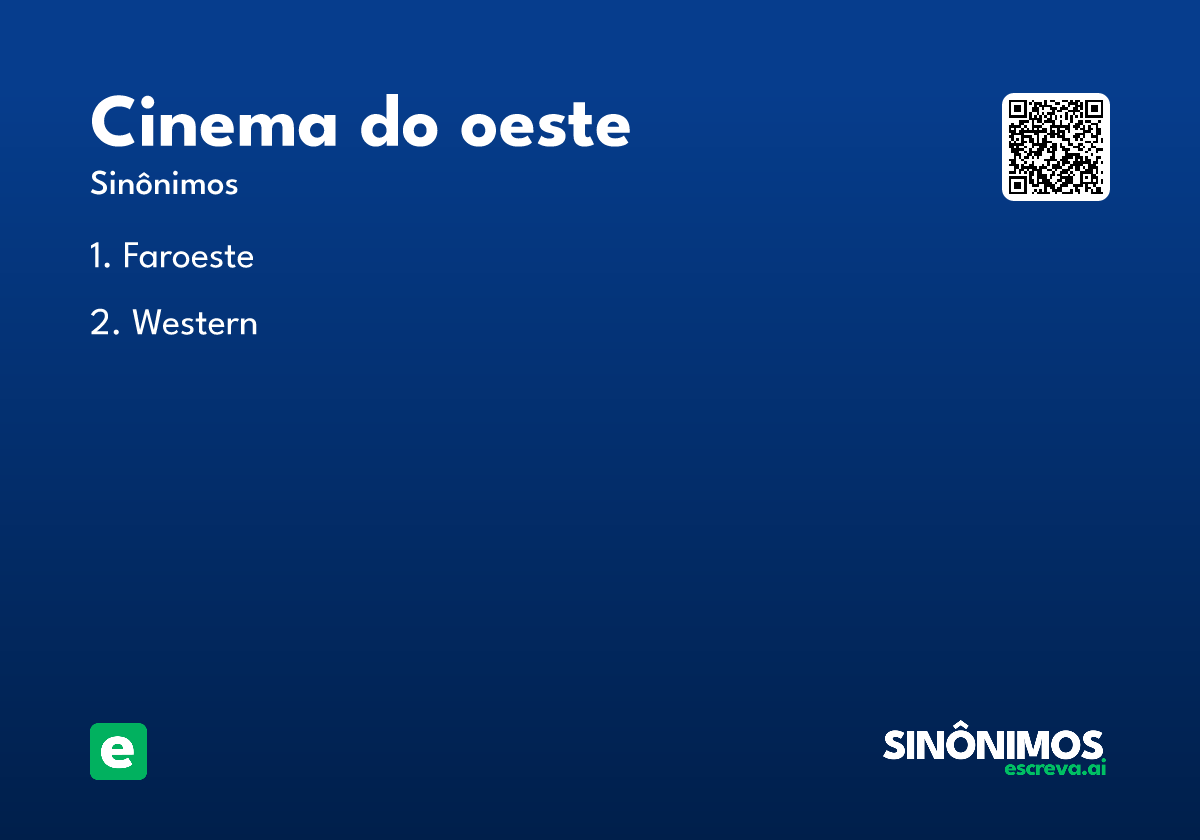 cinema do oeste
