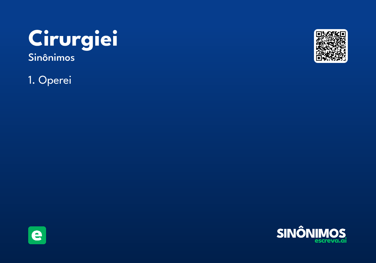 cirurgiei