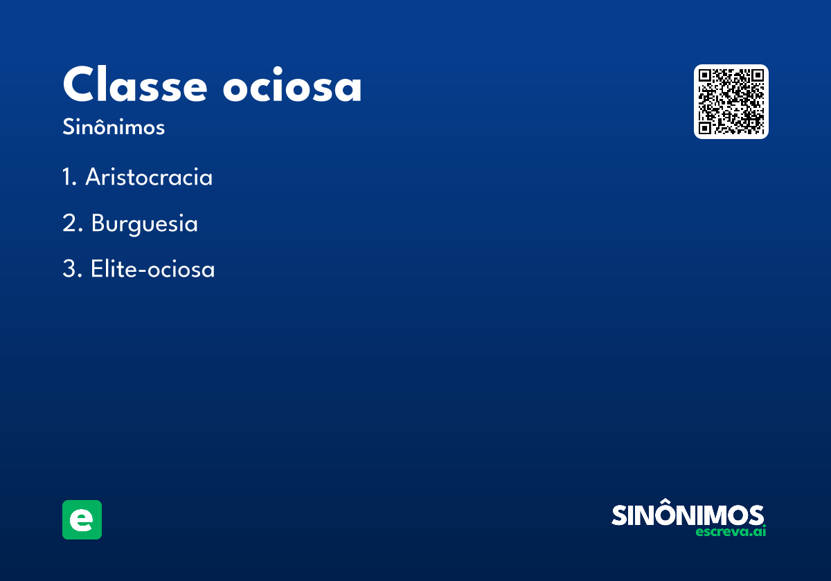 classe ociosa