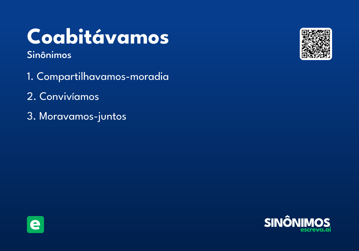 coabitávamos