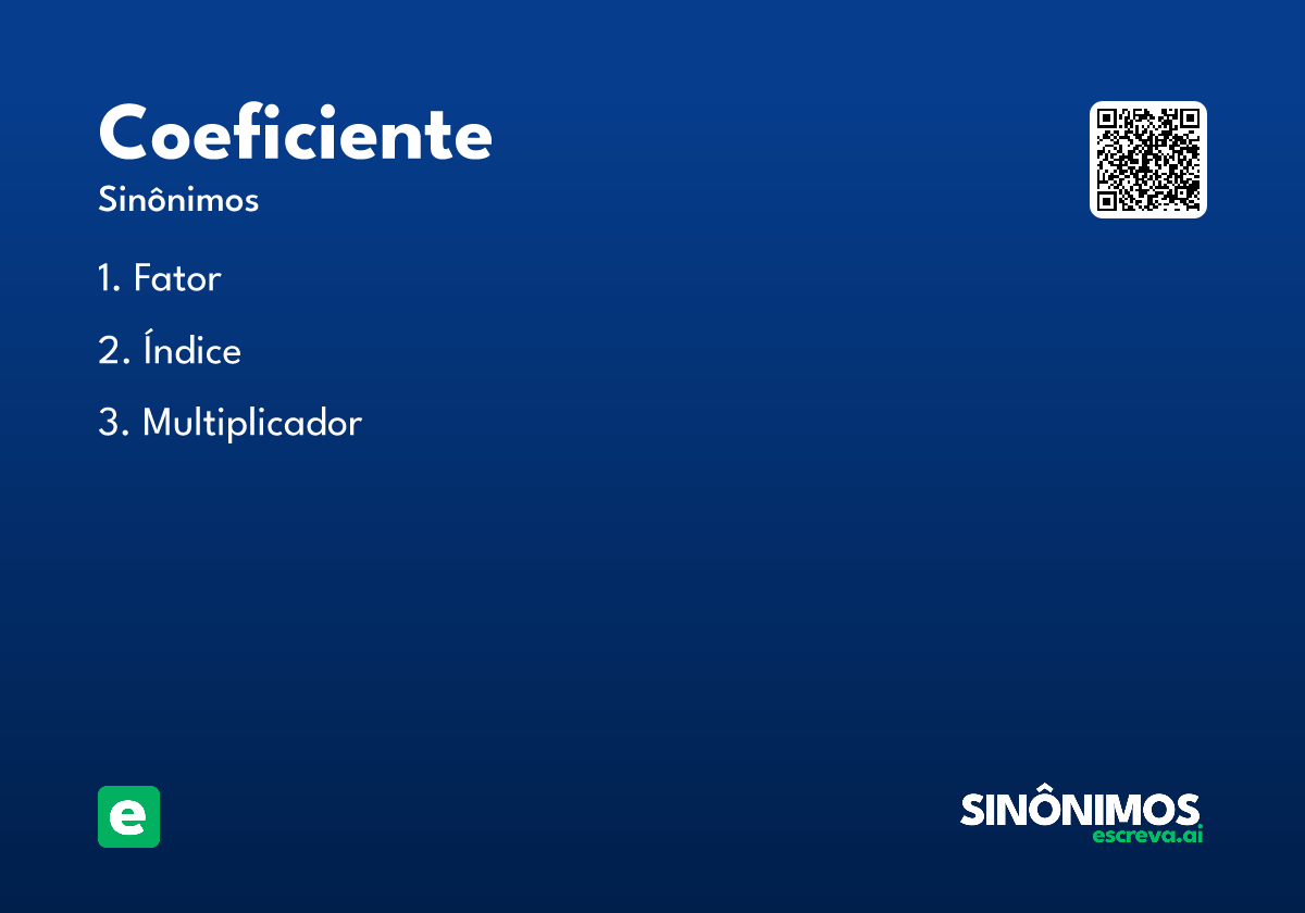 coeficiente