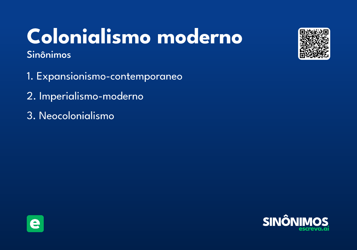 colonialismo moderno