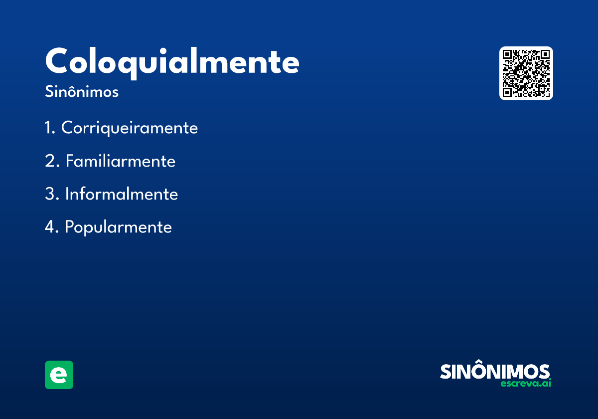 coloquialmente