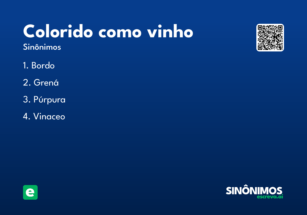 colorido como vinho