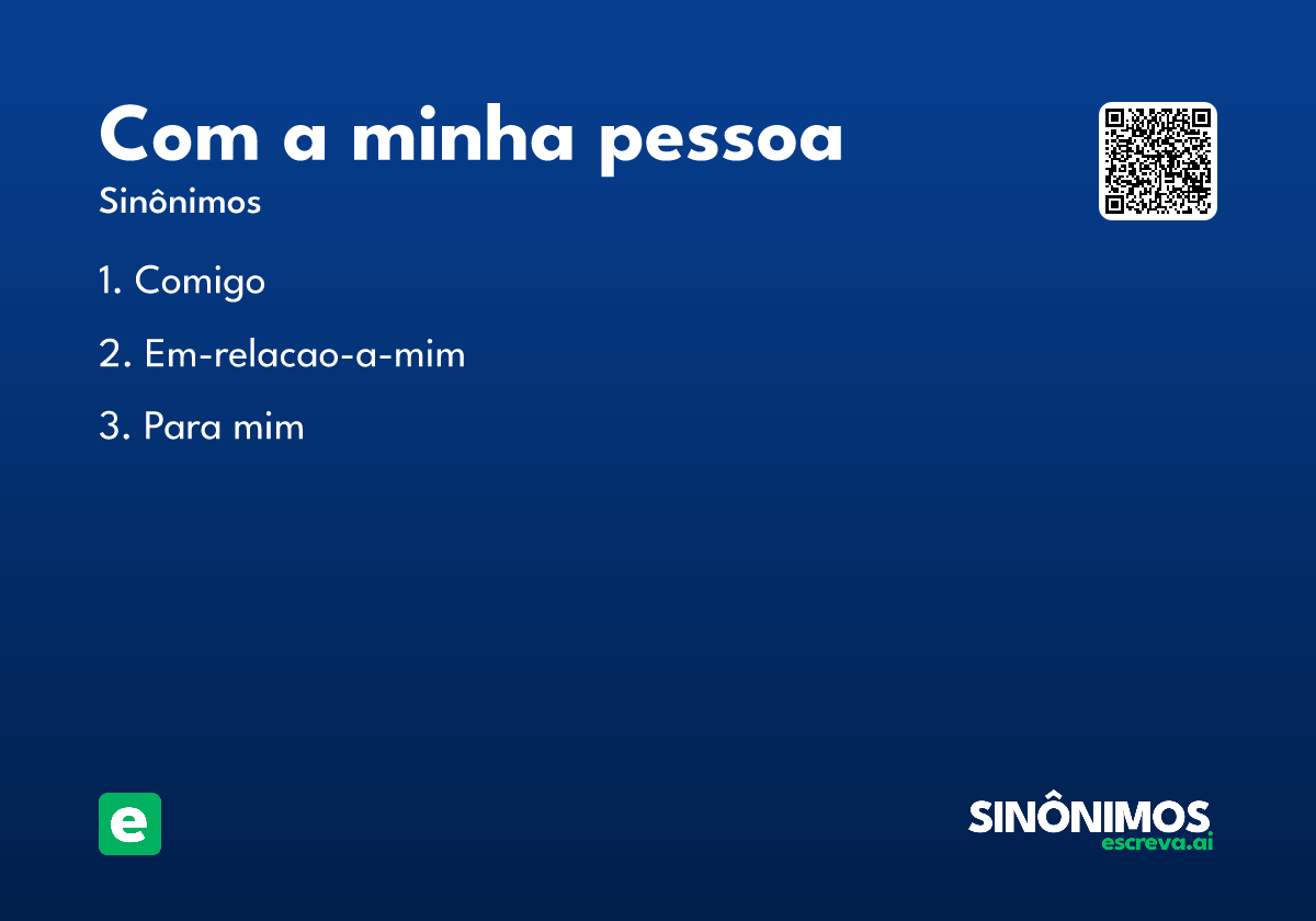 com a minha pessoa