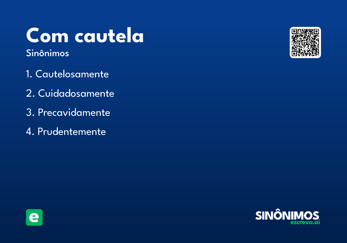 com cautela