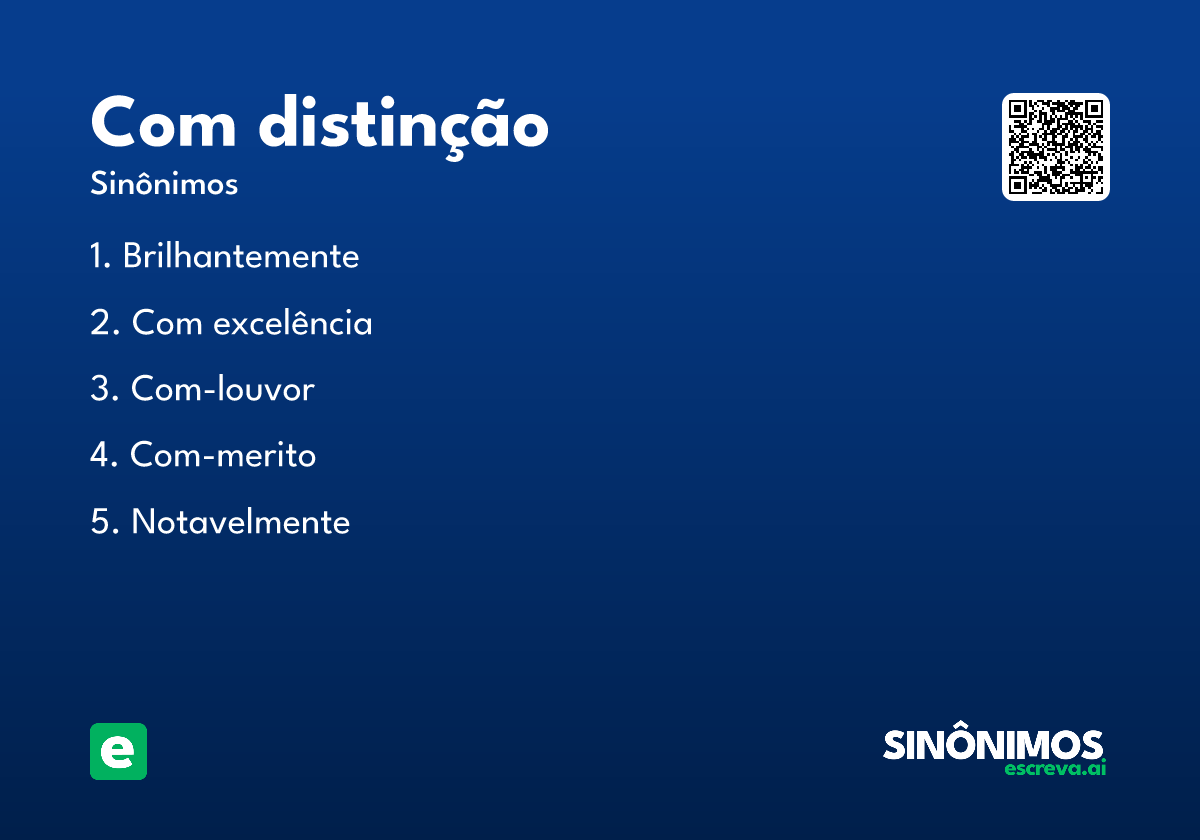 com distinção