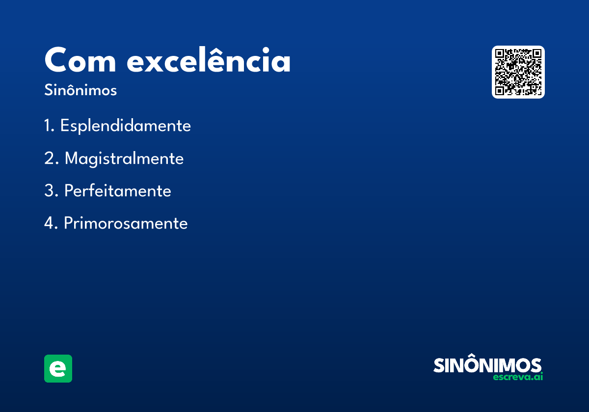 com excelência