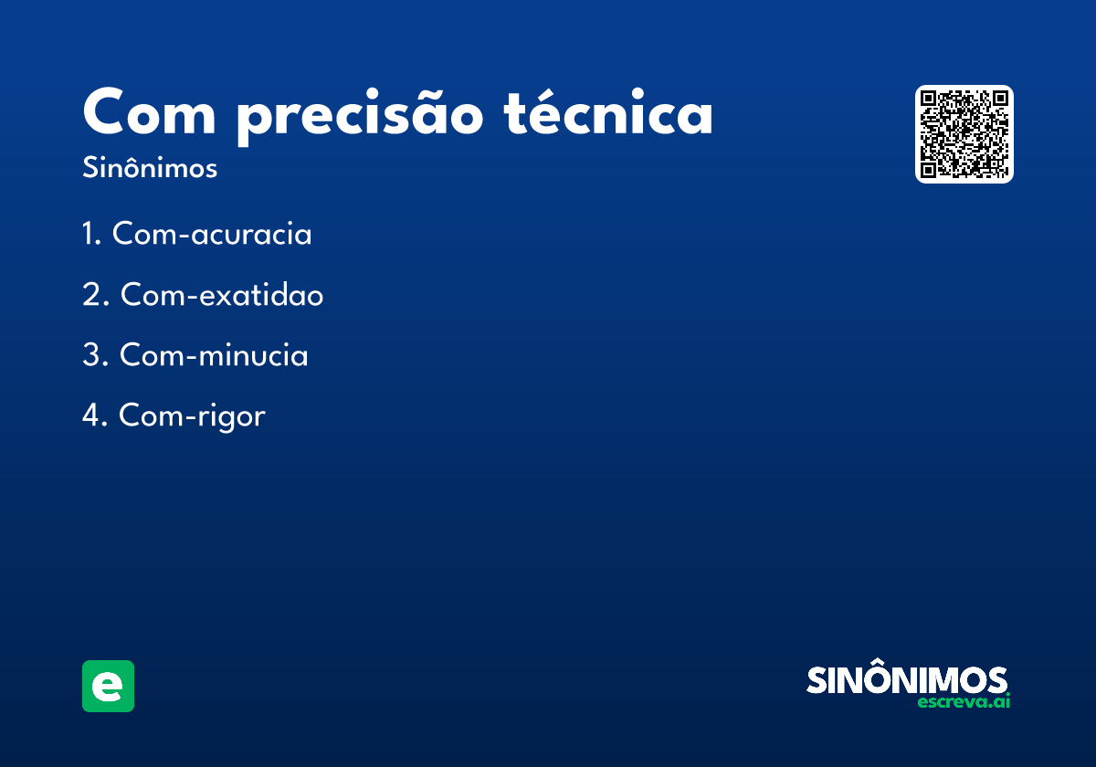 com precisão técnica