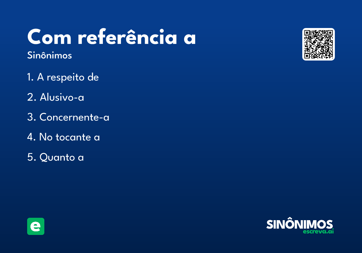 com referência a