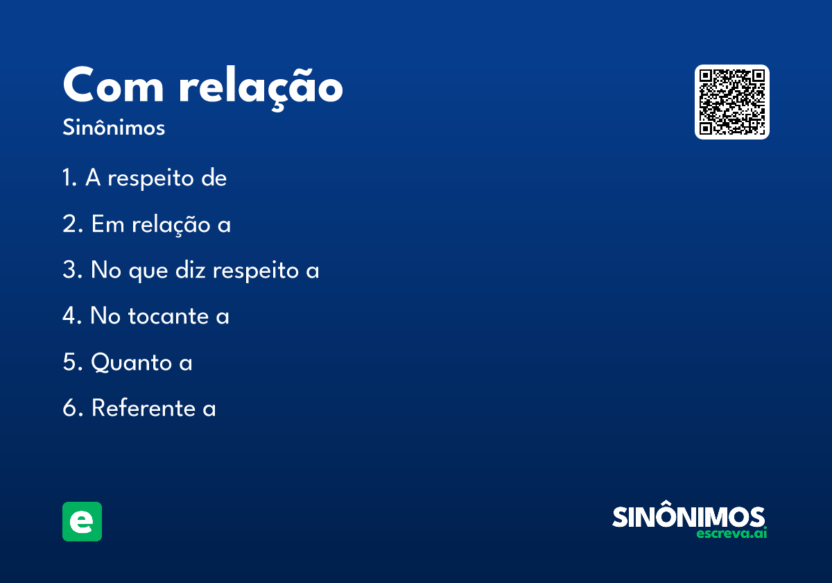 com relação