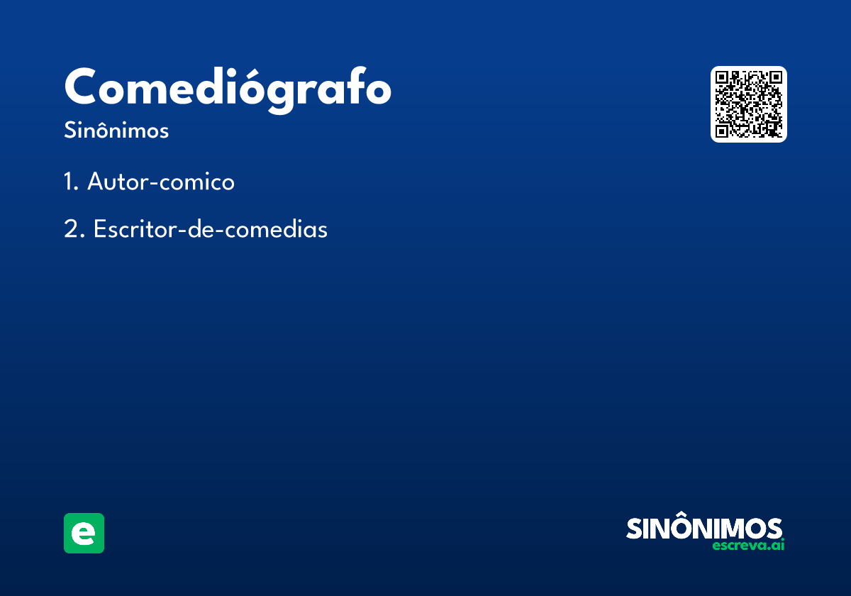 comediógrafo
