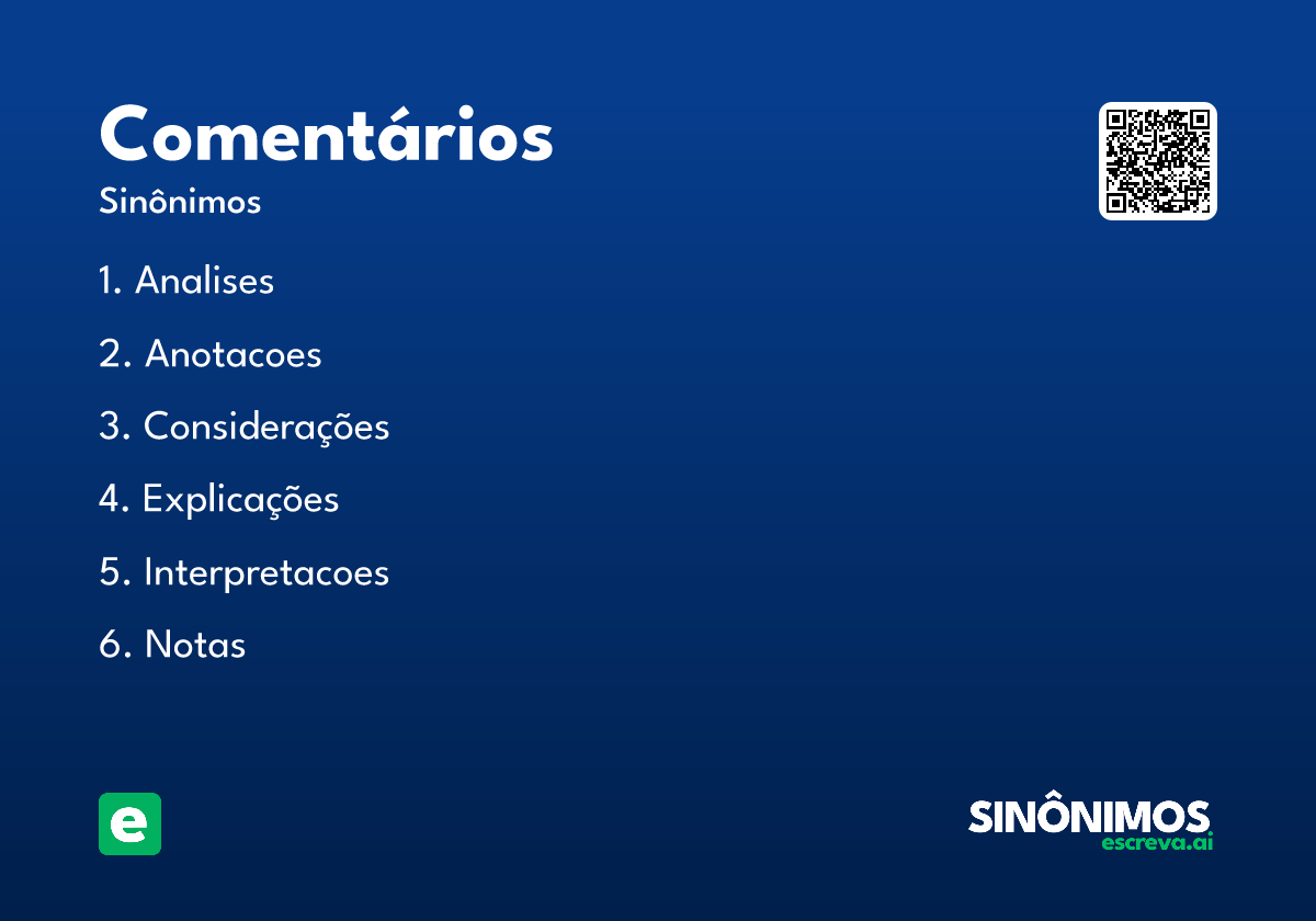 comentários