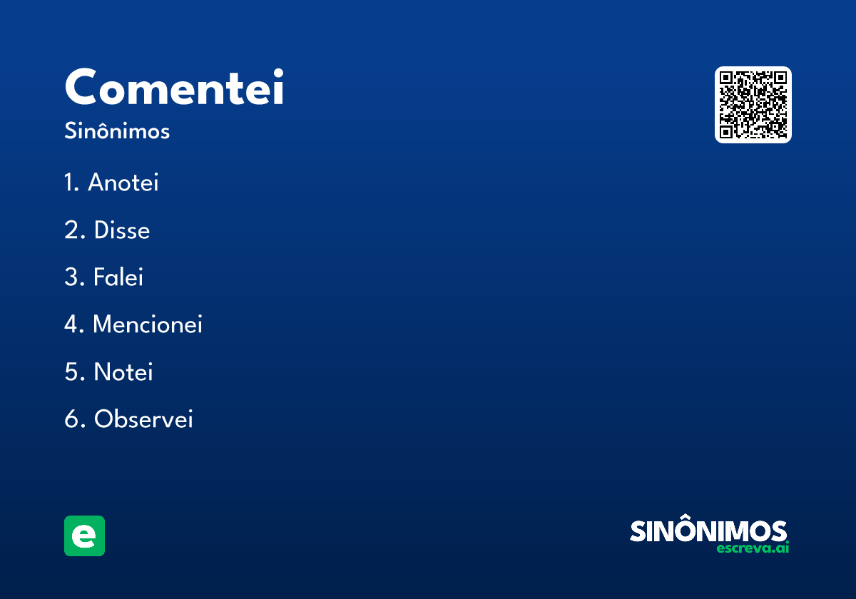 comentei