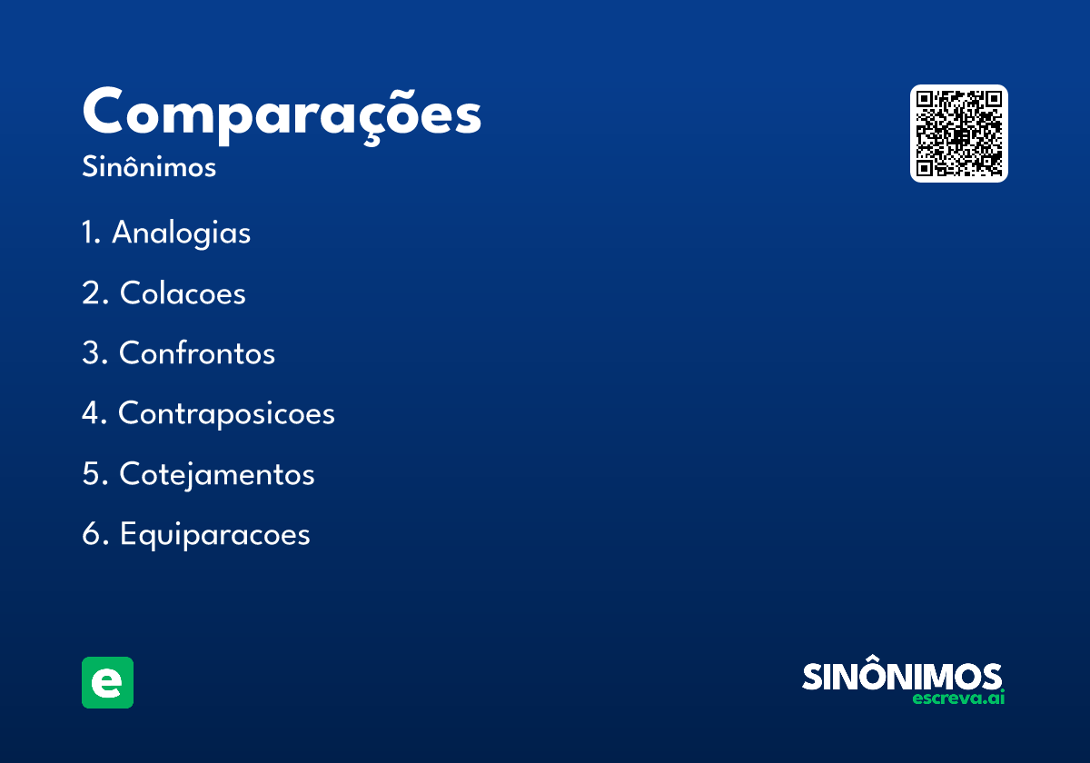 comparações