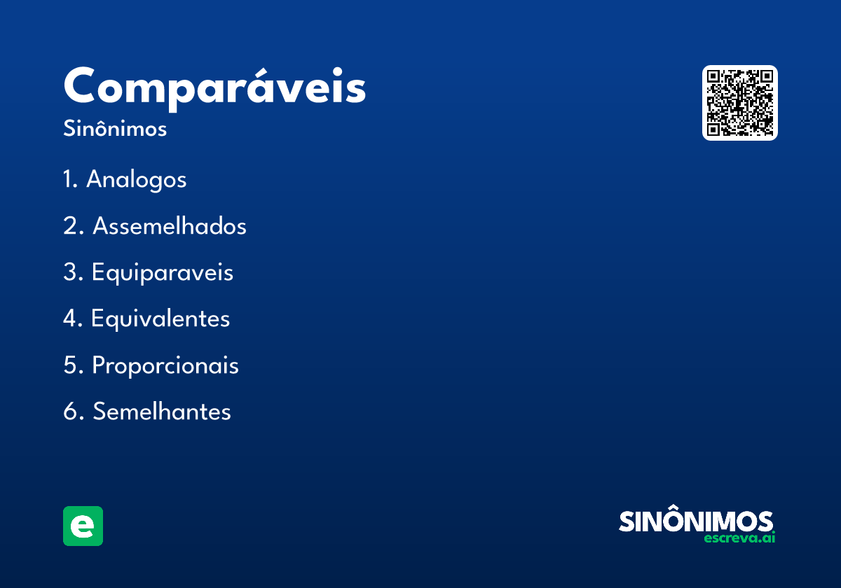 comparáveis