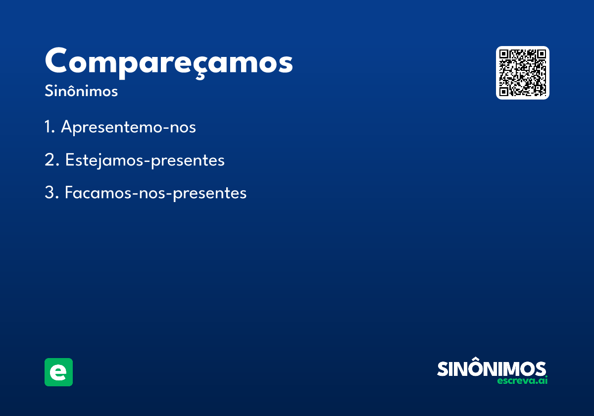 compareçamos
