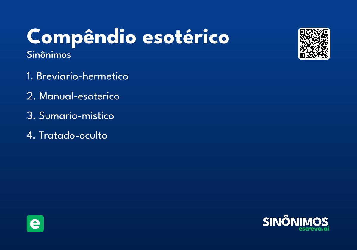 compêndio esotérico