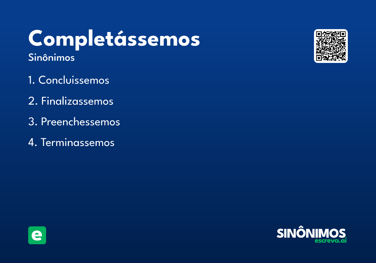 completássemos