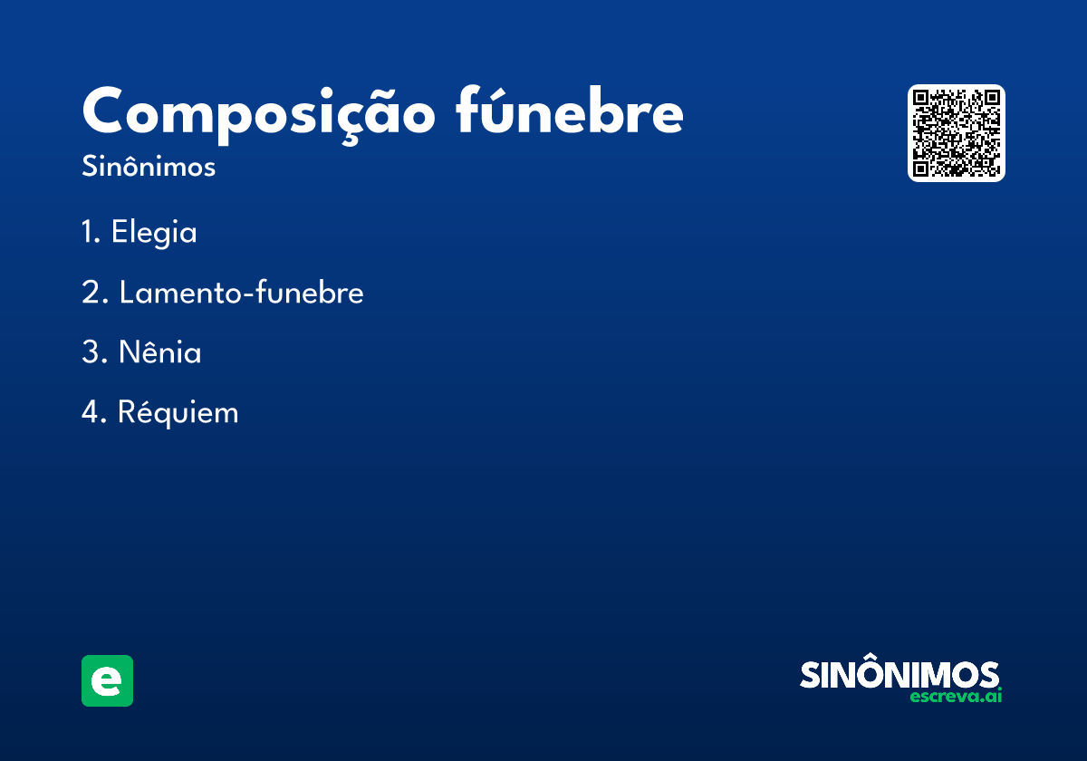 composição fúnebre