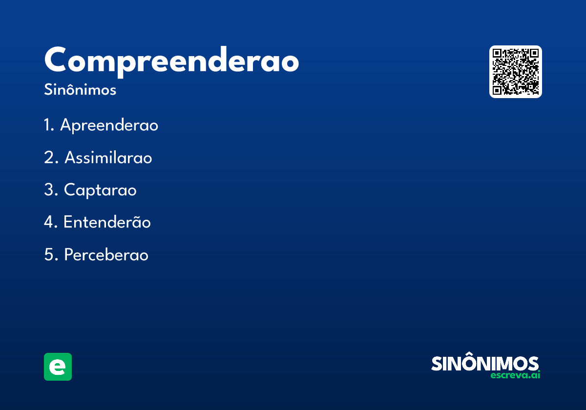 compreenderao