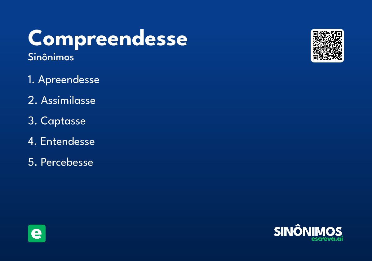 compreendesse