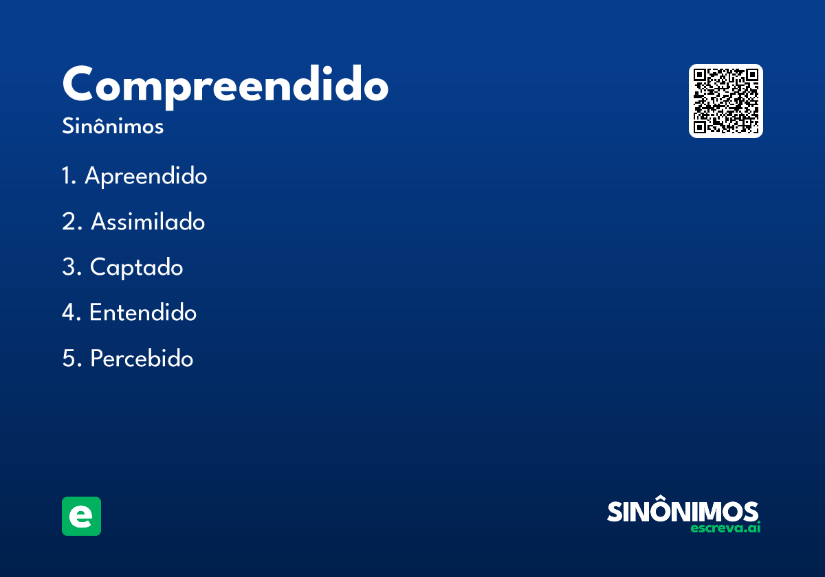 compreendido