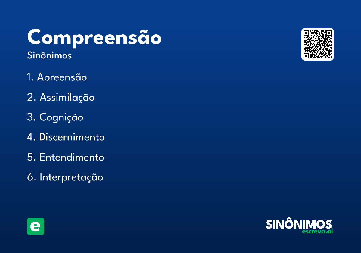 compreensão