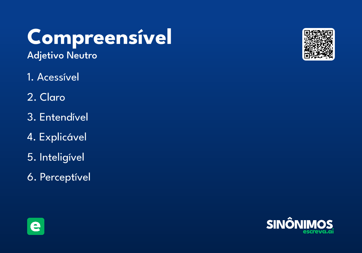 compreensível