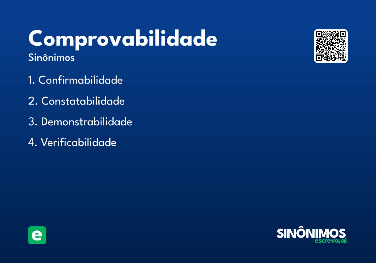 comprovabilidade