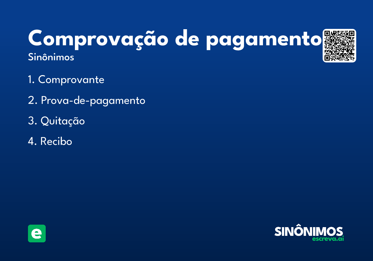 comprovação de pagamento